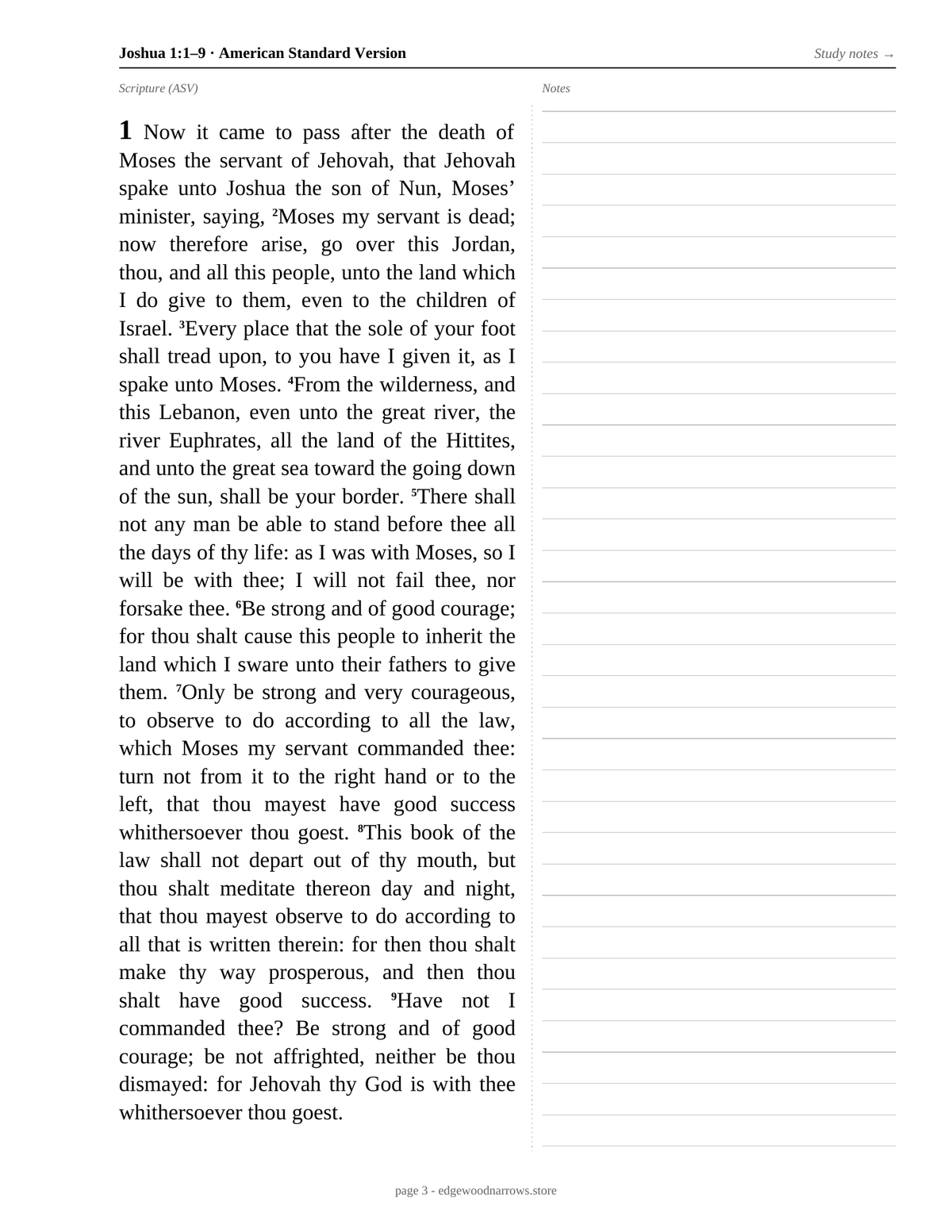 Joshua — ASV Digital Download
