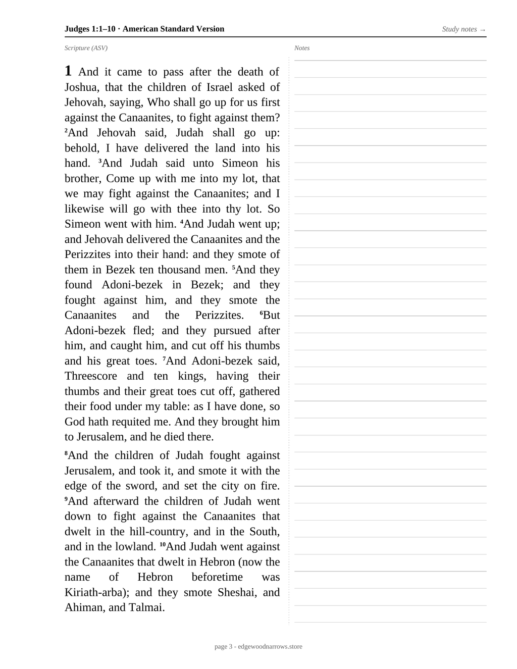 Judges — ASV Digital Download