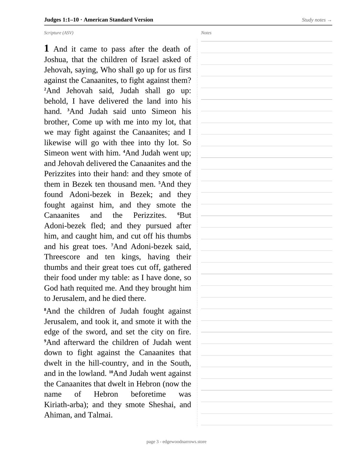 Judges — ASV Digital Download
