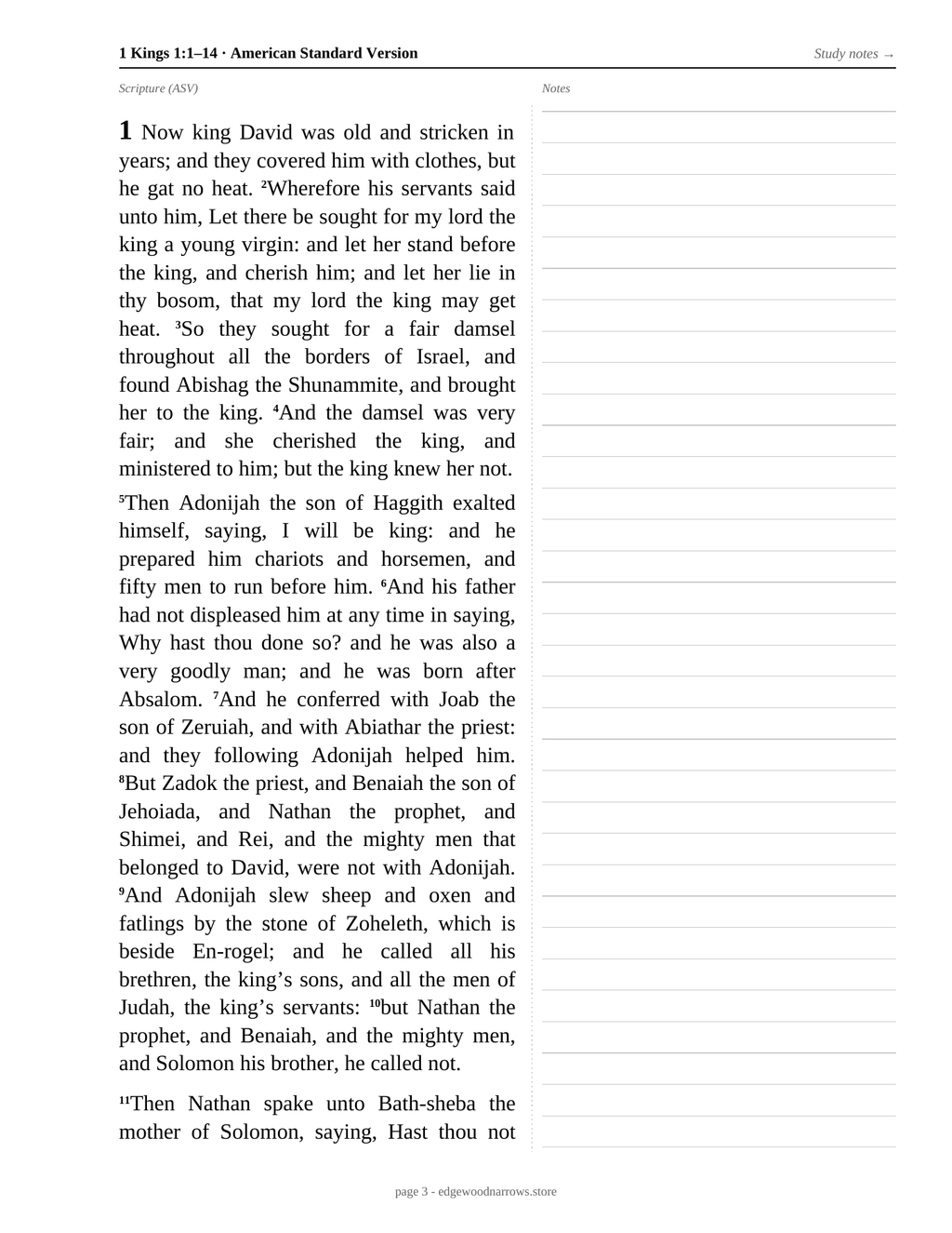 1 Kings — ASV Digital Download