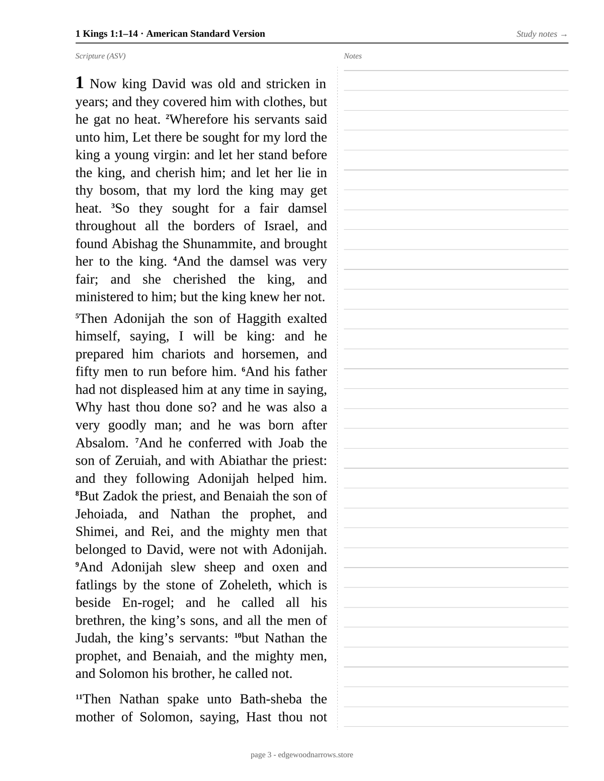 1 Kings — ASV Digital Download
