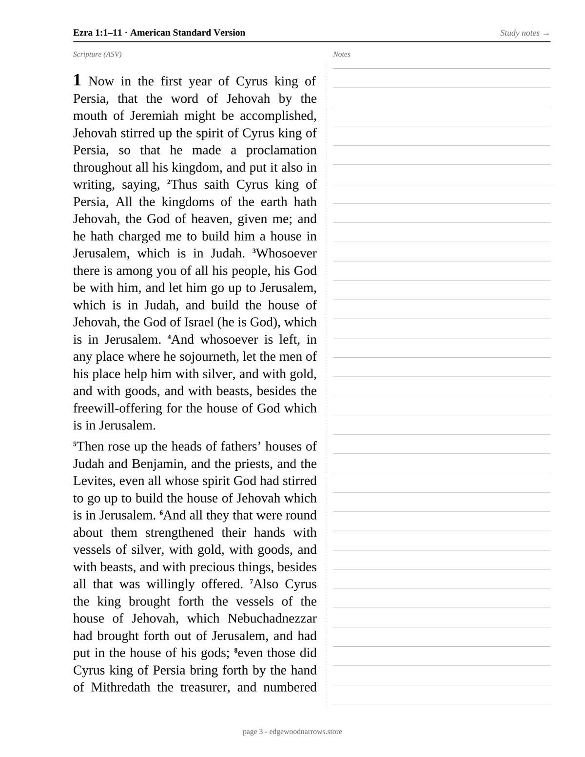 Ezra — ASV Digital Download