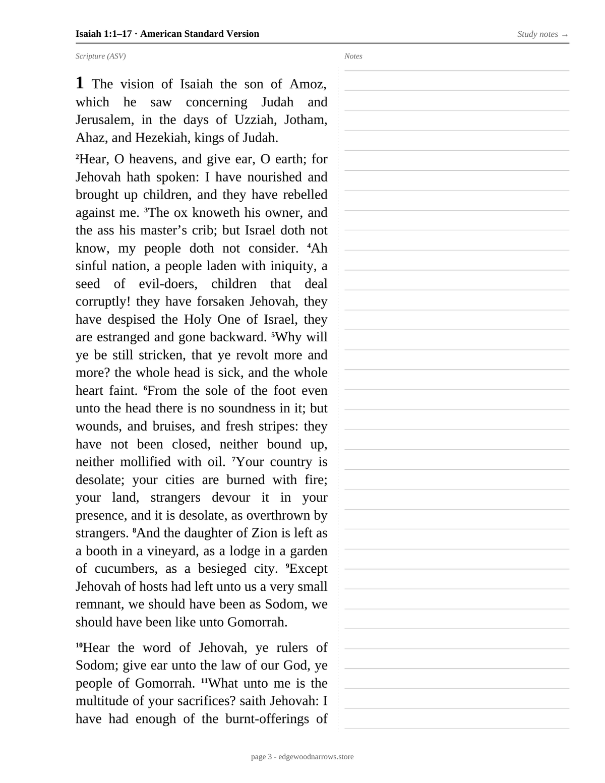 Isaiah — ASV Digital Download