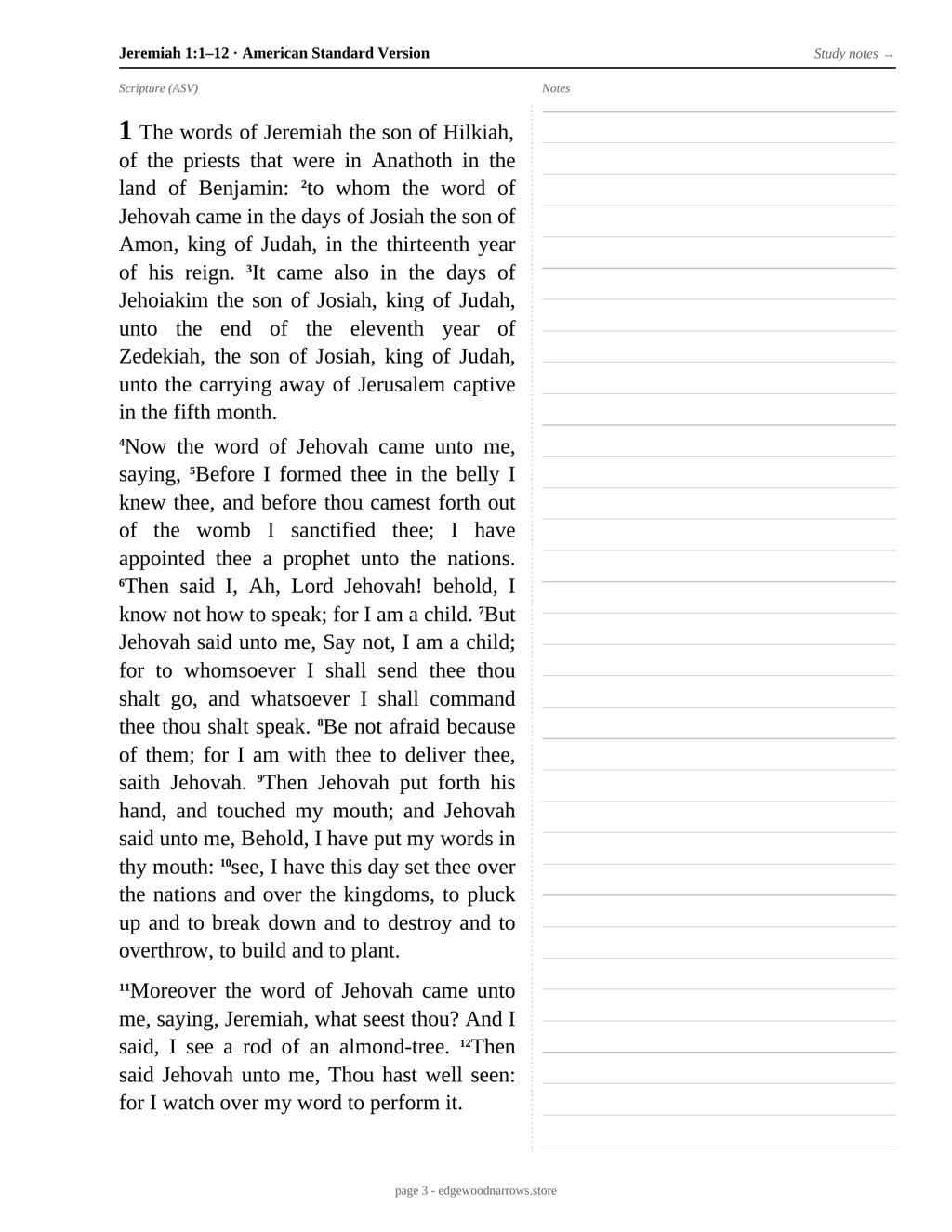 Jeremiah — ASV Digital Download