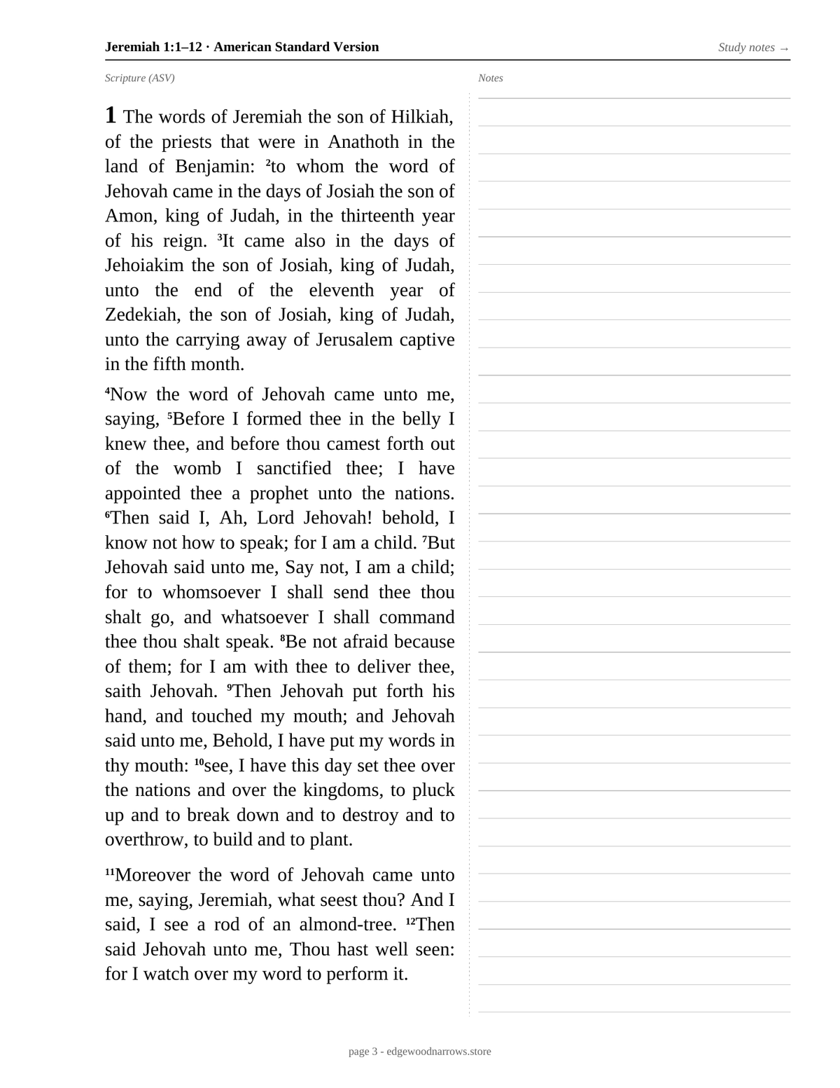 Jeremiah — ASV Digital Download