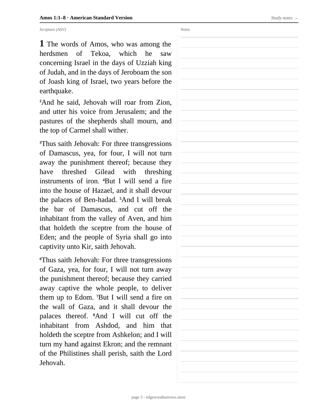 Amos — ASV Digital Download