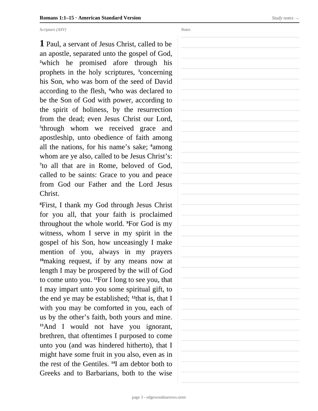 Romans — ASV Digital Download