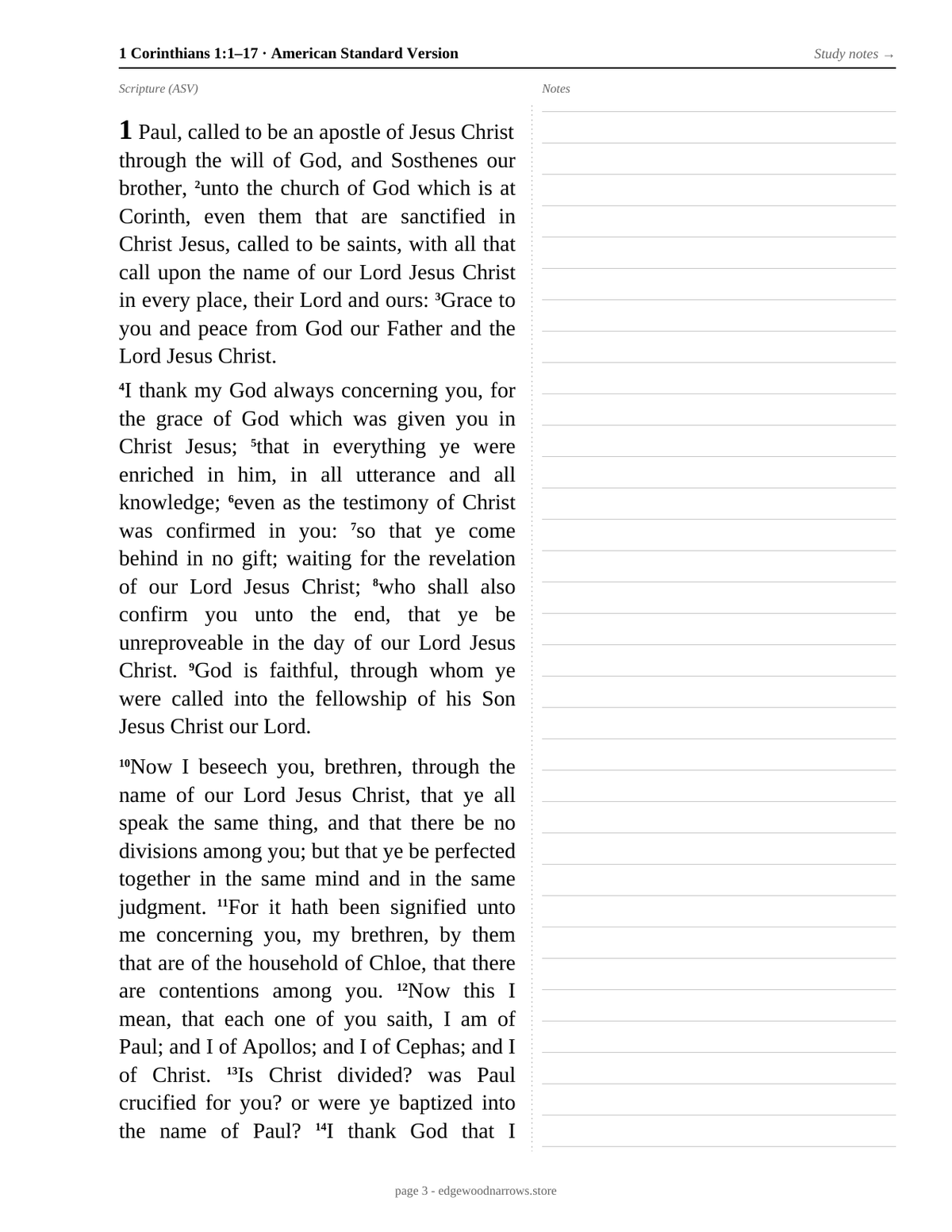 1 Corinthians — ASV Digital Download