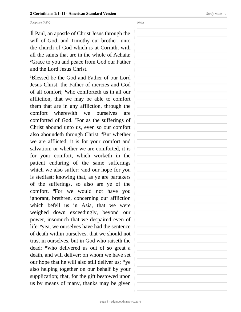 2 Corinthians — ASV Digital Download