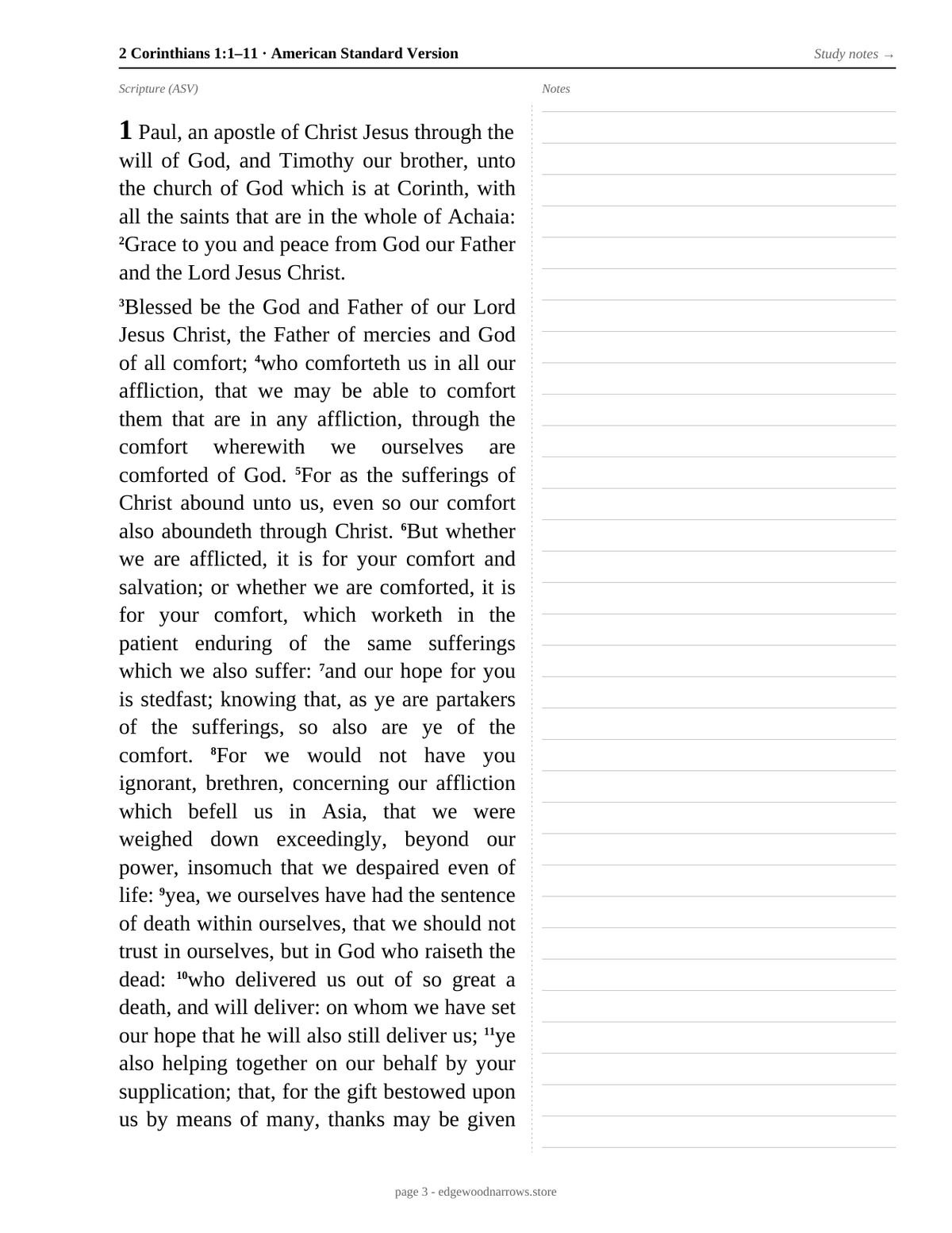 2 Corinthians — ASV Digital Download