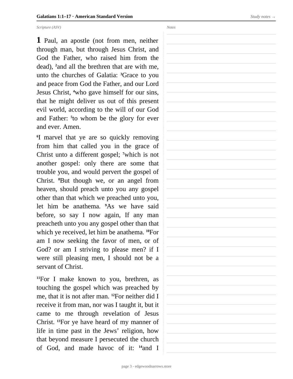 Galatians — ASV Digital Download