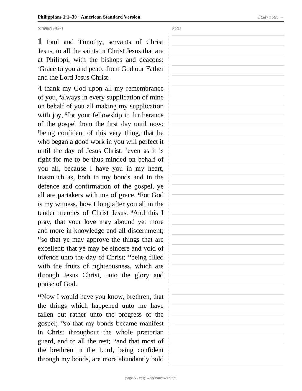 Philippians — ASV Digital Download