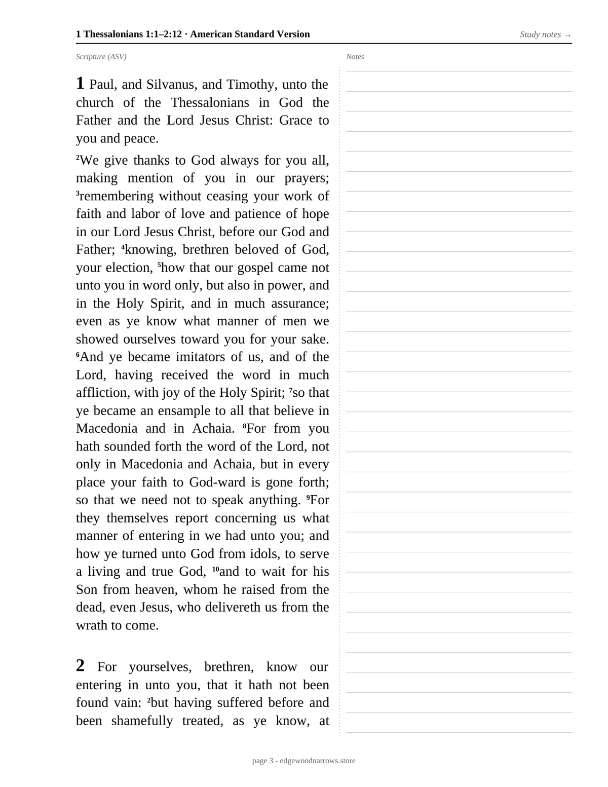 1 Thessalonians — ASV Digital Download