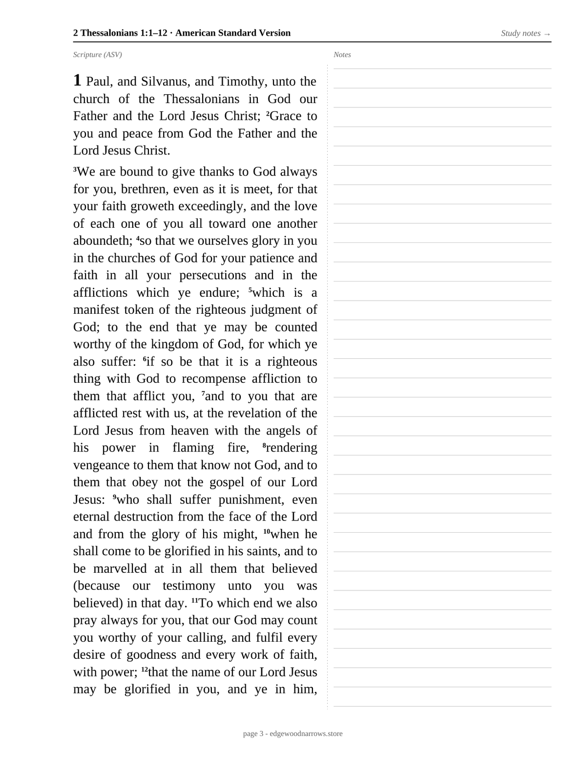 2 Thessalonians — ASV Digital Download