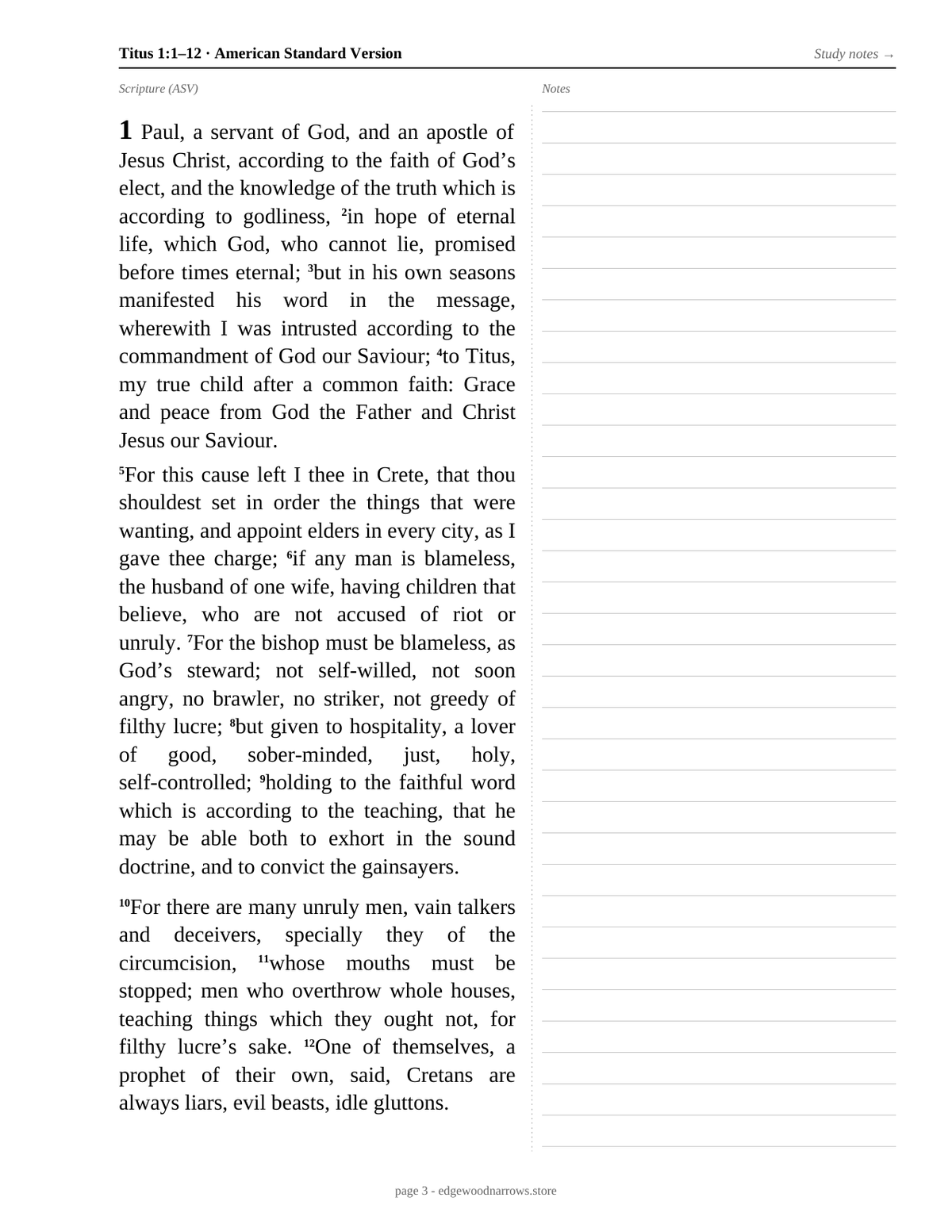 Titus — ASV Digital Download