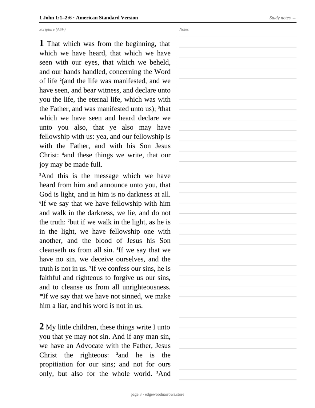 1-2-3 John — ASV Digital Download
